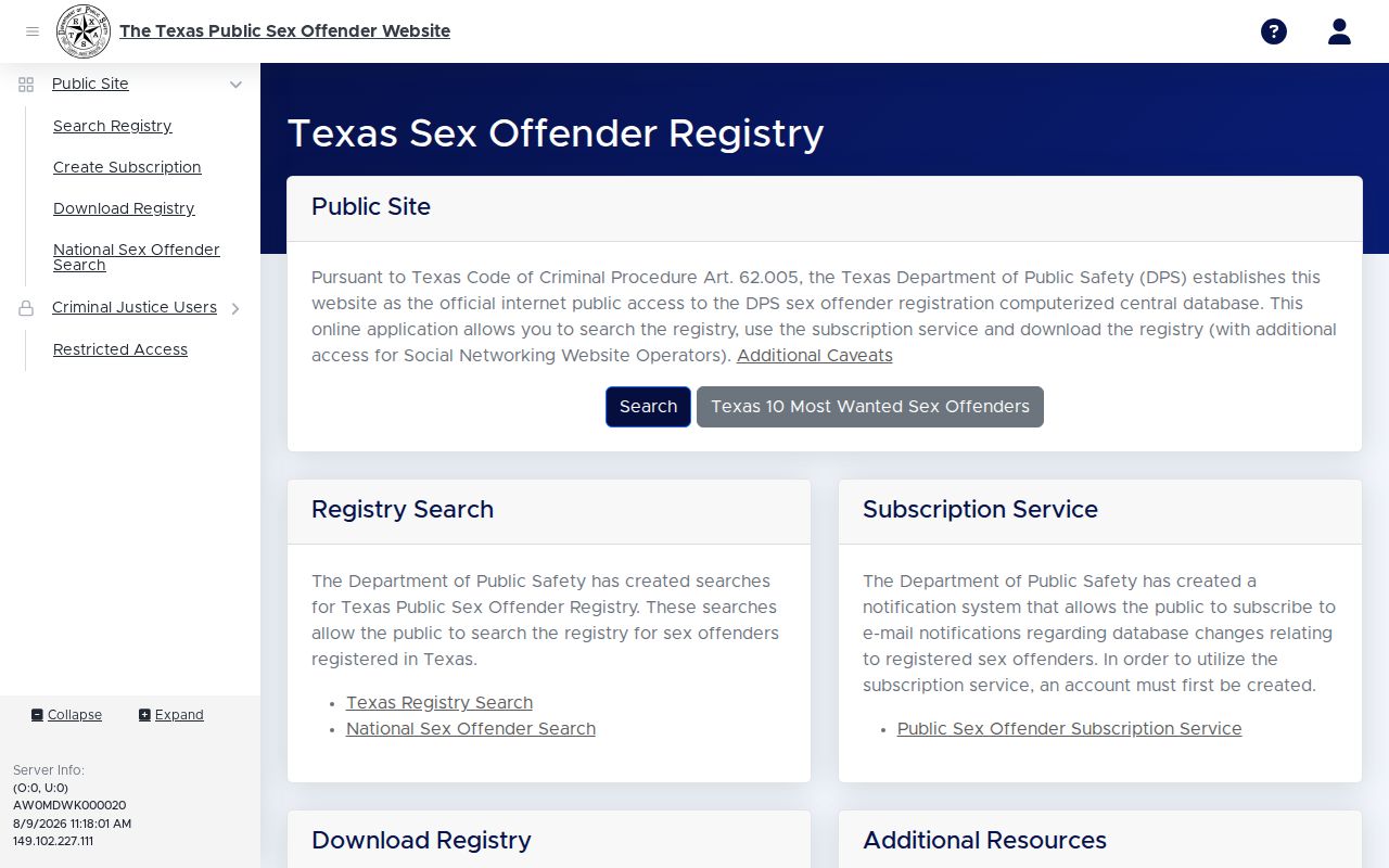 Franklin County sex offender registry profile field interface