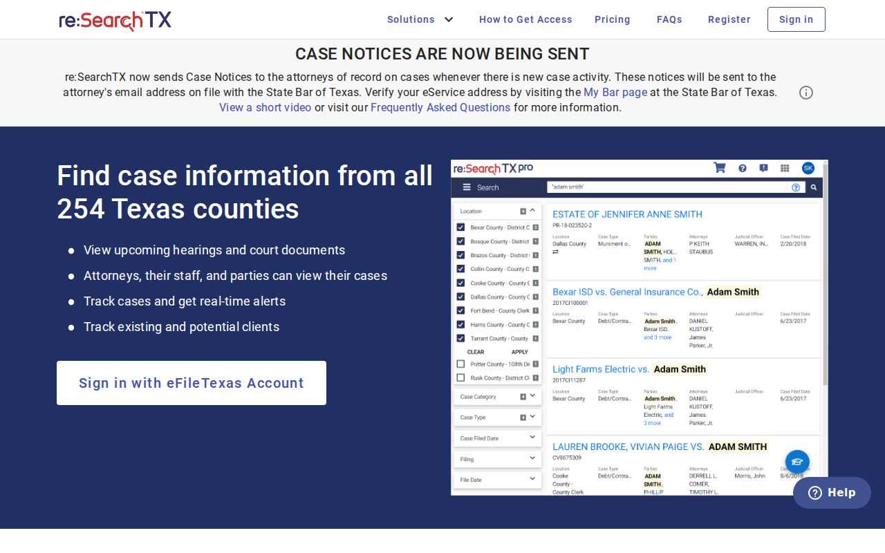 Franklin County criminal history statewide court search landing page